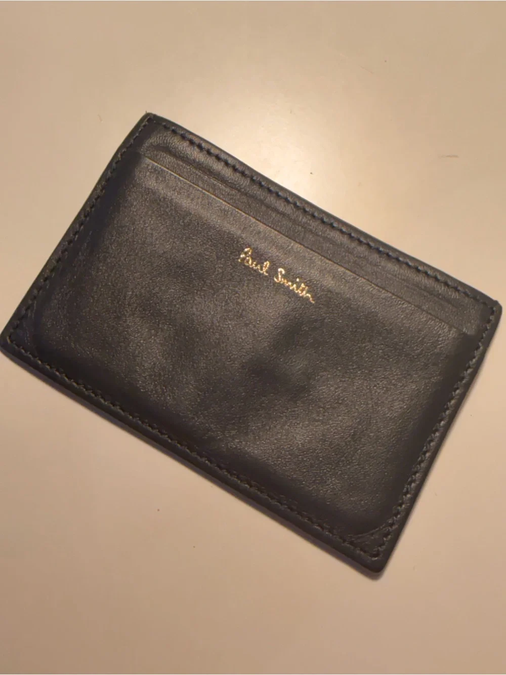 Paul Smith Rainbow Stripe Leather Card Case Wallet